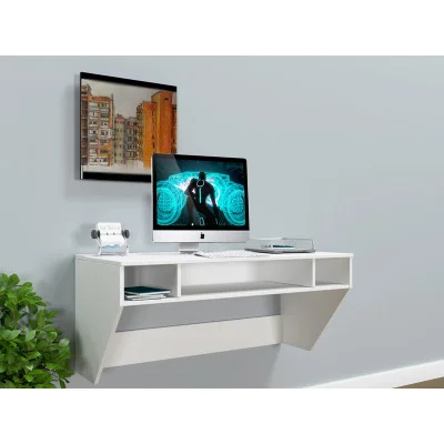 Навесной компьютерный стол Comfy-Home AirTable-II DB Mini, белый